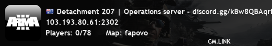 Detachment 207 | Operations server - discord.gg/kBw8QBAqrR