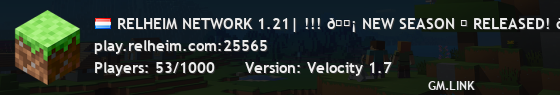RELHEIM NETWORK 1.21| !!! 🗡 NEW SEASON ➜ RELEASED! 🏹 !!!