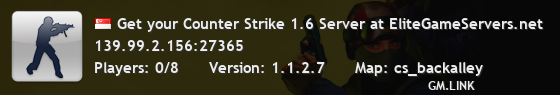 Get your Counter Strike 1.6 Server at EliteGameServers.net