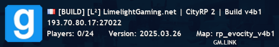[BUILD] [L²] LimelightGaming.net | CityRP 2 | Build v4b1