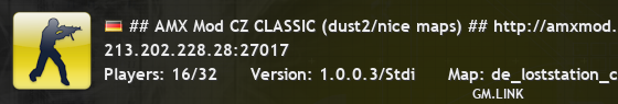 ## AMX Mod CZ CLASSIC (dust2/nice maps) ## http://amxmod.net