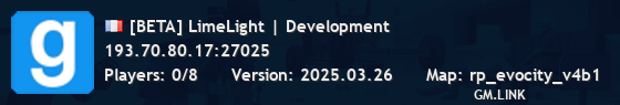 [BETA] LimeLight | Development