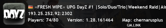=FRESH WIPE= UPG DayZ #1 |Solo/Duo/Trio|Weekend Raid|Airdrops