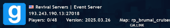 Revival Servers | Event Server