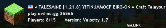 ◆ TALESMINE [1.21.8] Y!TINUMMOCF EIRG-ON ◆ Craft Taleyour next with us!