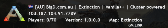 [AU] BigD.com.au | Extinction | Vanilla++ | Cluster powered  -