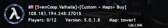 [SvenCoop.Valhalla]+[Custom + Maps+ Buy]