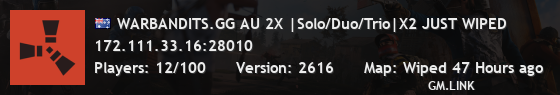 WARBANDITS.GG AU 2X |Solo/Duo/Trio|X2 JUST WIPED