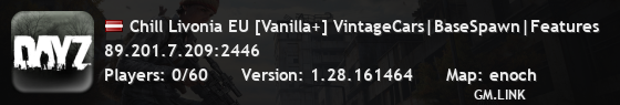 Chill Livonia EU [Vanilla+] VintageCars|BaseSpawn|Features