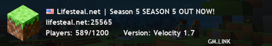 Lifesteal.net | Season 5 SEASON 5 OUT NOW!
