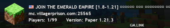 JOIN THE EMERALD EMPIRE [1.8-1.21] ᴅᴇꜰᴇɴᴅ ᴛʜᴇ ᴠɪʟʟᴀɢᴇʀ ᴄᴇᴏ'ꜱ ᴠɪꜱɪᴏɴ