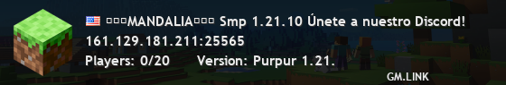 ⭐⭐⭐MANDALIA⭐⭐⭐ Smp 1.21.10 Únete a nuestro Discord!