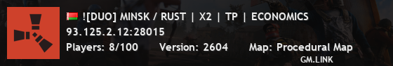 ![DUO] MINSK / RUST | X2 | TP | ECONOMICS