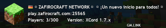 ⚡ ZAFIROCRAFT NETWORK ⚡  ⚔ ¡Un nuevo inicio para todos! ⚔
