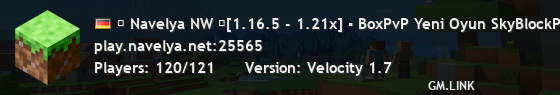⭐ Navelya NW ⭐[1.16.5 - 1.21x] ▪ BoxPvP Yeni Oyun SkyBlockPratik PvP 🔥 ▪ ▪ 🔥