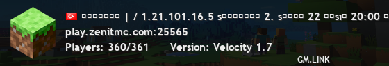 ᴢᴇɴɪᴛᴍᴄ | / 1.21.101.16.5 sᴋʏʙʟᴏᴄᴋ 2. sᴇᴢᴏɴ 22 ᴋᴀsıᴍ 20:00 ʜᴀᴢɪʀ ᴏʟ