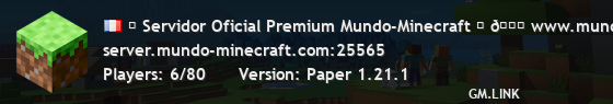 ⛏ Servidor Oficial Premium Mundo-Minecraft ⛏ 🌐 www.mundo-minecraft.com 📖 www.wikiminecraft.es
