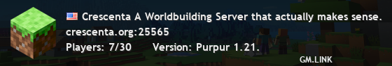 Crescenta A Worldbuilding Server that actually makes sense.