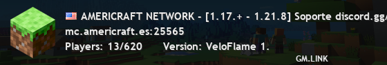 AMERICRAFT NETWORK - [1.17.+ - 1.21.8] Soporte discord.gg/americraft»