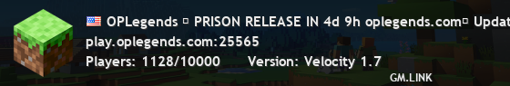 OPLegends │ PRISON RELEASE IN 4d 17h oplegends.com│ Updates at discord.gg/oplegends!