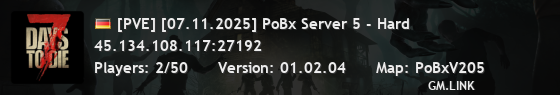 [PVE] [07.11.2025] PoBx Server 5 - Hard