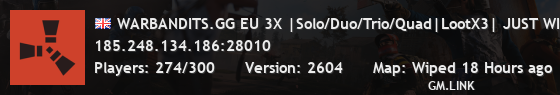 WARBANDITS.GG EU 3X |Solo/Duo/Trio/Quad|LootX3| JUST WIPED