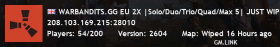 WARBANDITS.GG EU 2X |Solo/Duo/Trio/Quad/Max 5| JUST WIPED