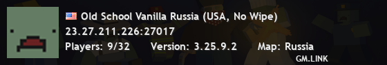 Old School Vanilla Russia (USA, No Wipe)