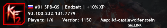 #01 SPB-GS | Endzeit | +20% XP