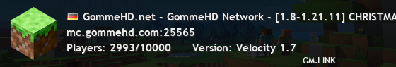 GommeHD.net - GommeHD Network - [1.8-1.21.11] CHRISTMAS EVENT + TTT UPDATE
