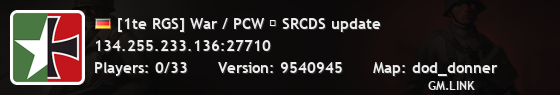 [1te RGS] War / PCW ← SRCDS update