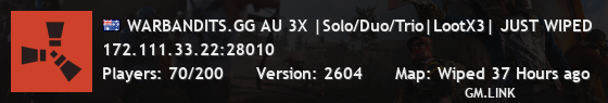 WARBANDITS.GG AU 3X |Solo/Duo/Trio|LootX3| JUST WIPED
