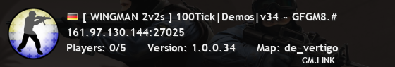 [ WINGMAN 2v2s ] 100Tick|Demos|v34 ~ GFGM8.#