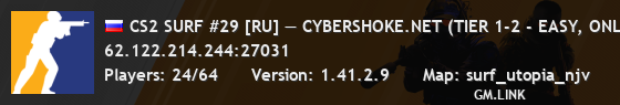CS2 SURF #29 [RU] — CYBERSHOKE.NET (TIER 1-2 - EASY, ONLY UTO