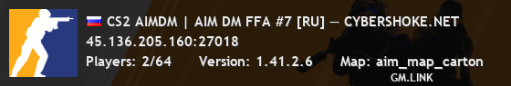 CS2 AIMDM | AIM DM FFA #7 [RU] — CYBERSHOKE.NET