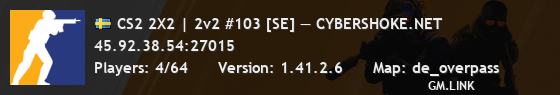 CS2 2X2 | 2v2 #103 [SE] — CYBERSHOKE.NET