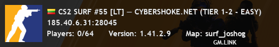 CS2 SURF #55 [LT] — CYBERSHOKE.NET (TIER 1-2 - EASY)