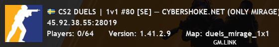 CS2 DUELS | 1v1 #80 [SE] — CYBERSHOKE.NET (ONLY MIRAGE)