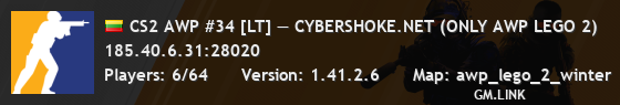 CS2 AWP #34 [LT] — CYBERSHOKE.NET (ONLY AWP LEGO 2)