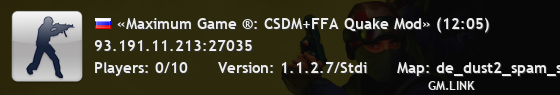«Maximum Game ®: CSDM+FFA Quake Mod» (1:20)