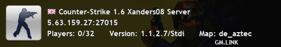 Counter-Strike 1.6 Xanders08 Server