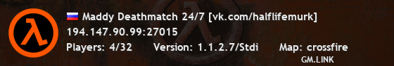 Maddy Deathmatch 24/7 [vk.com/halflifemurk]