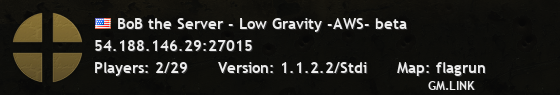 BoB the Server - Low Gravity -AWS- beta