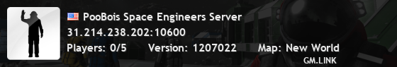 PooBois Space Engineers Server