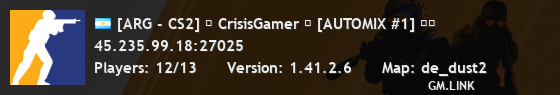[ARG - CS2] ⚡ CrisisGamer ⚡ [AUTOMIX #1] ❤️
