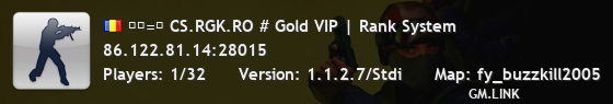 ︻芫=一 CS.RGK.RO # Gold VIP | Rank System