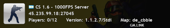 CS 1.6 - 1000FPS Server