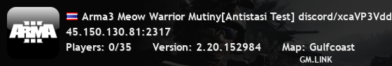 Arma3 Meow Warrior Mutiny[Antistasi Test] discord/xcaVP3VddX