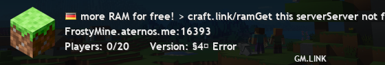more RAM for free! > craft.link/ramGet this serverServer not found.