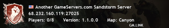 Another GameServers.com Sandstorm Server